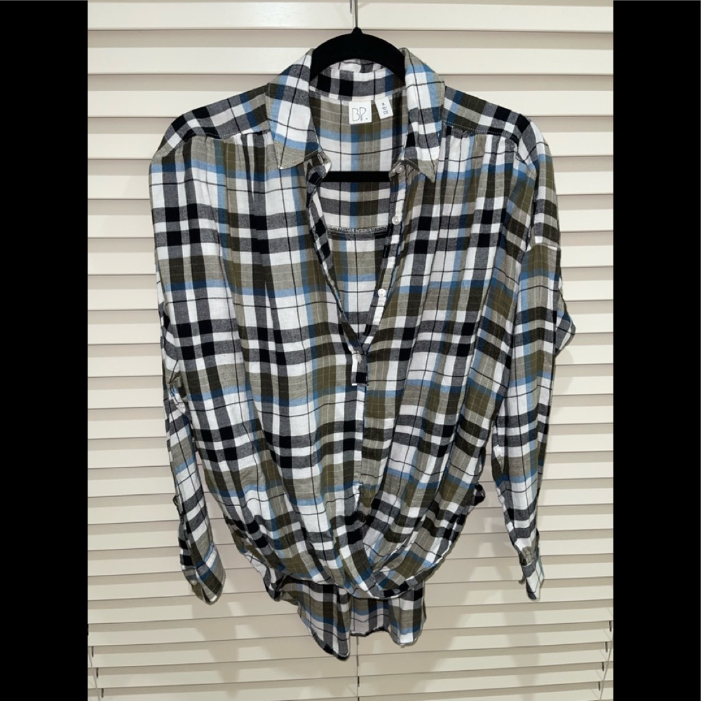 Plaid button down